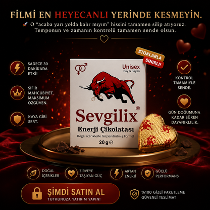 Sevgilix Afrodizyak Etkili Enerji Çikolatası